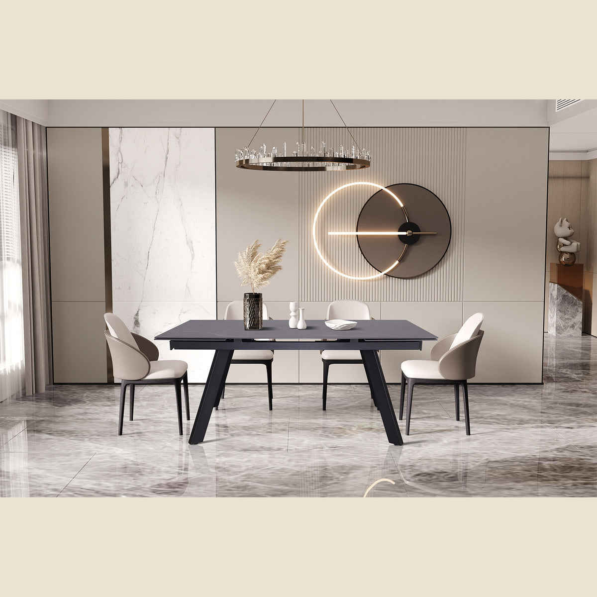 Table extensible Hera — 160-240 cm, rectangulaire
