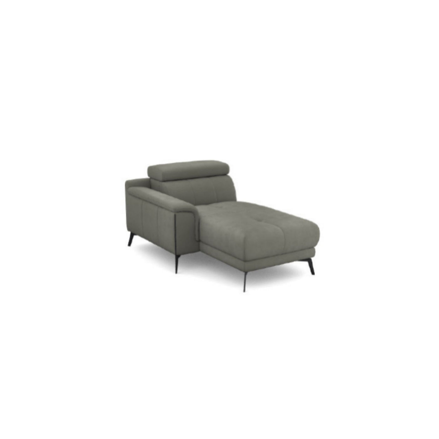 Salon d'angle modulaire Amira — Gris clair chiné
