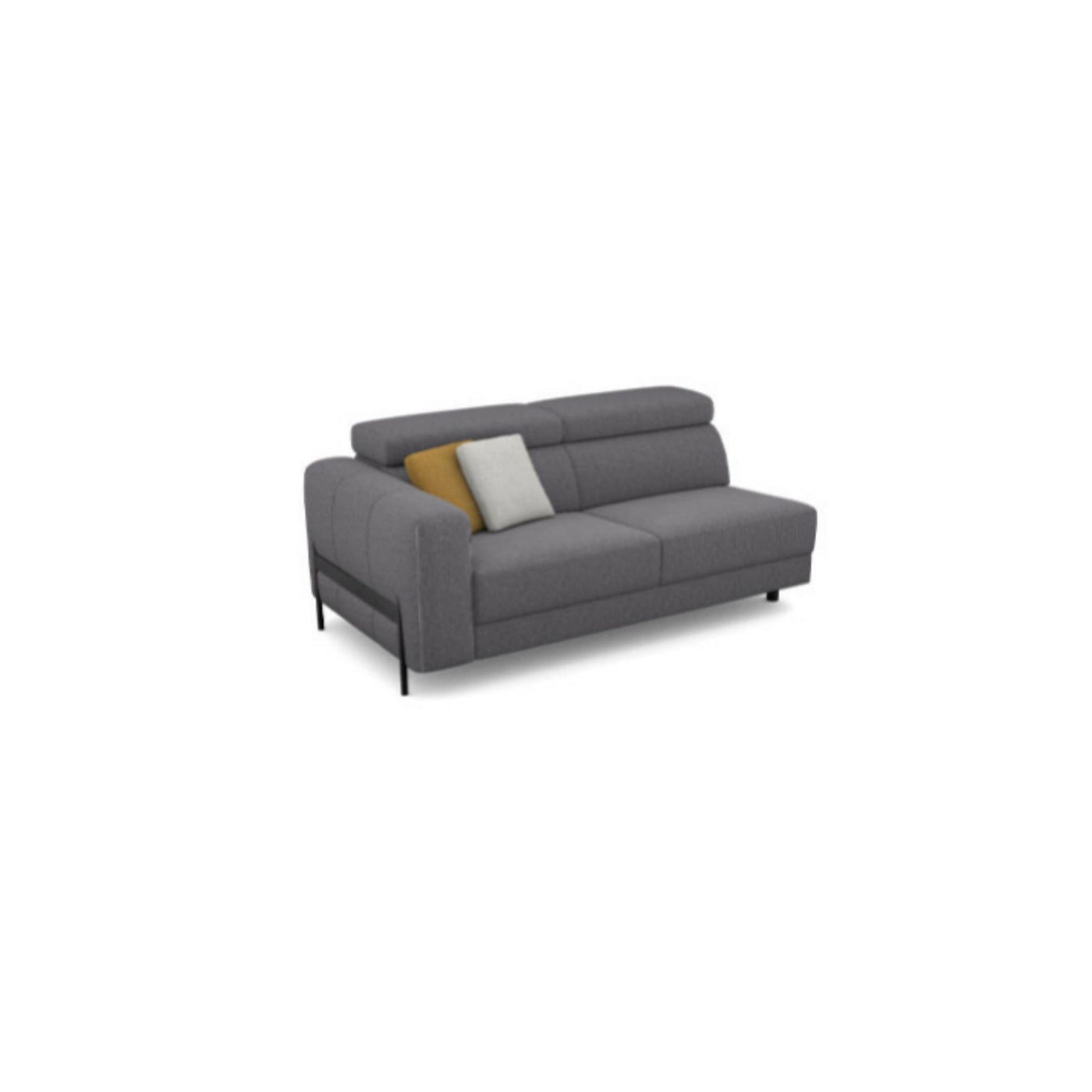 Salon d'angle modulaire Arkon — Gris chiné