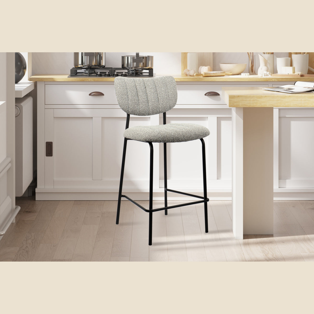 Chaise de comptoir Antura — Tissu
