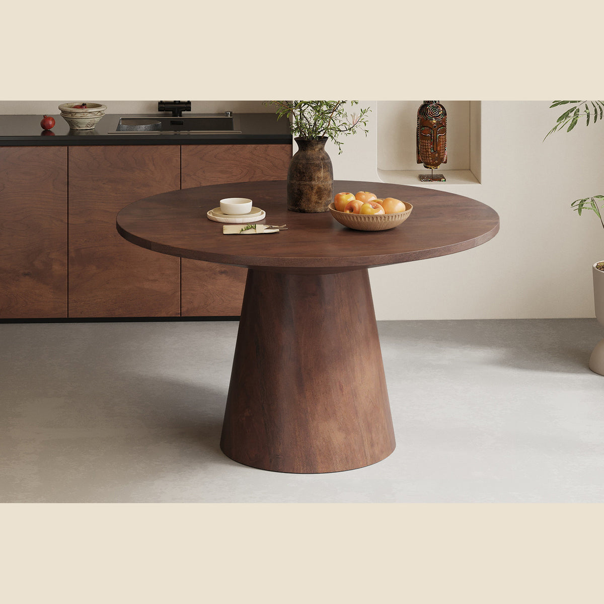 Table Tommy — Bois de manguier, 130 cm