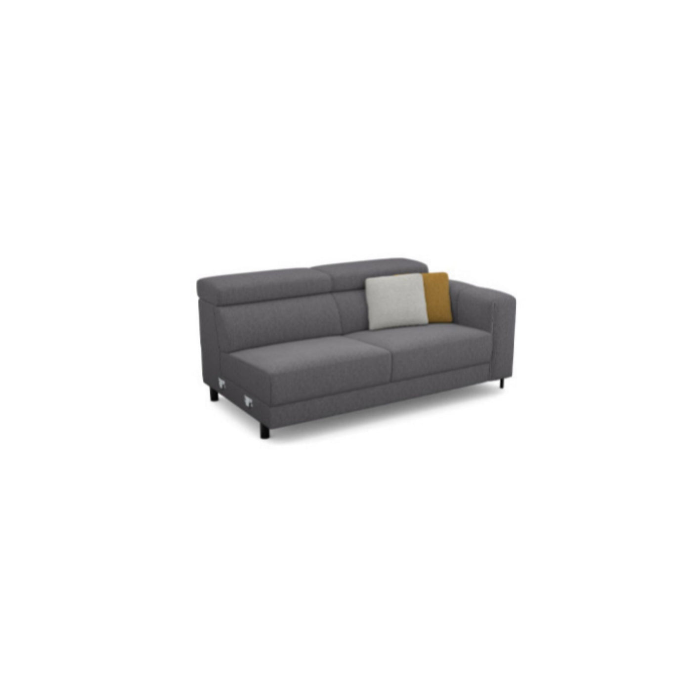 Salon d'angle modulaire Arkon — Gris chiné