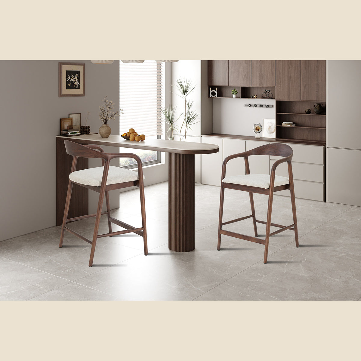 Chaise de comptoir Claire — Frêne massif
