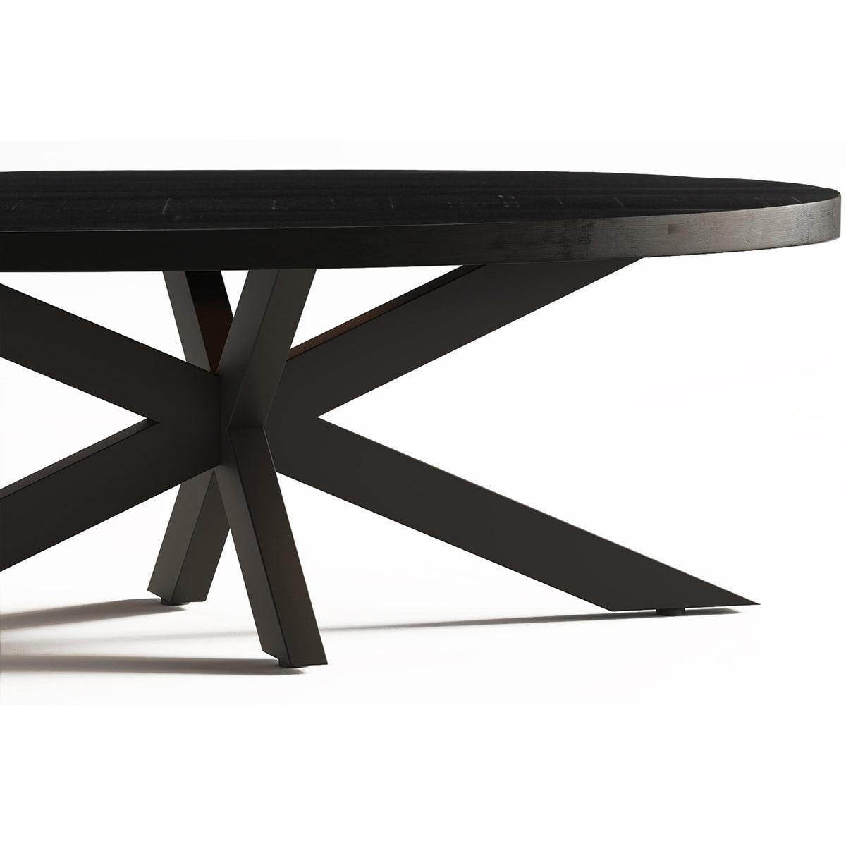 Table basse Madeira — Ovale, bois de manguier