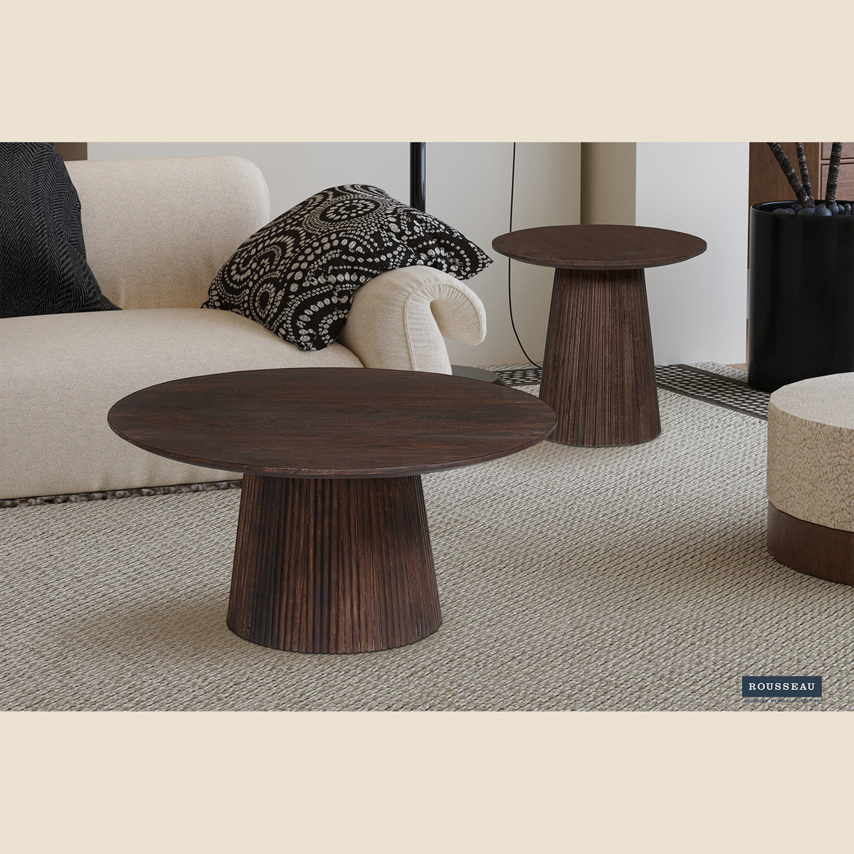 Table basse Miguel — Manguier, ronde ou ovale