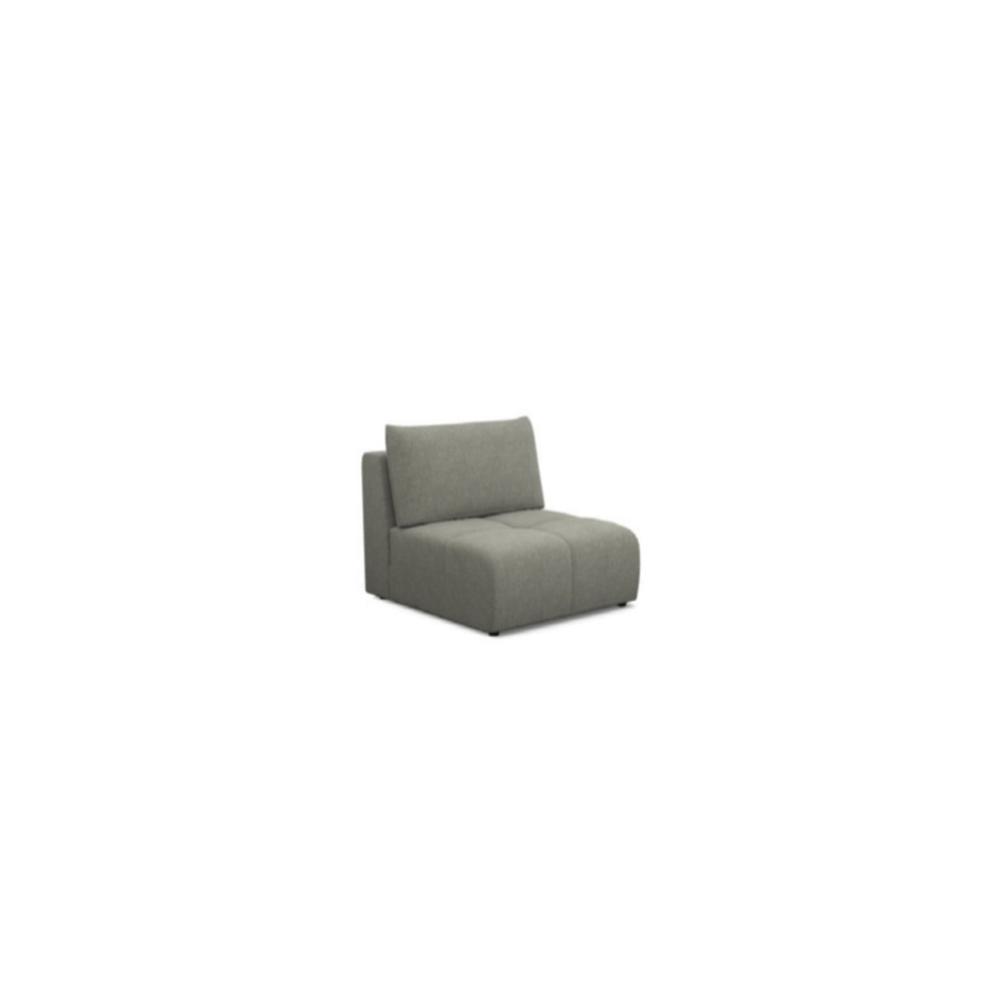 Salon d'angle modulaire Amber — Gris clair chiné