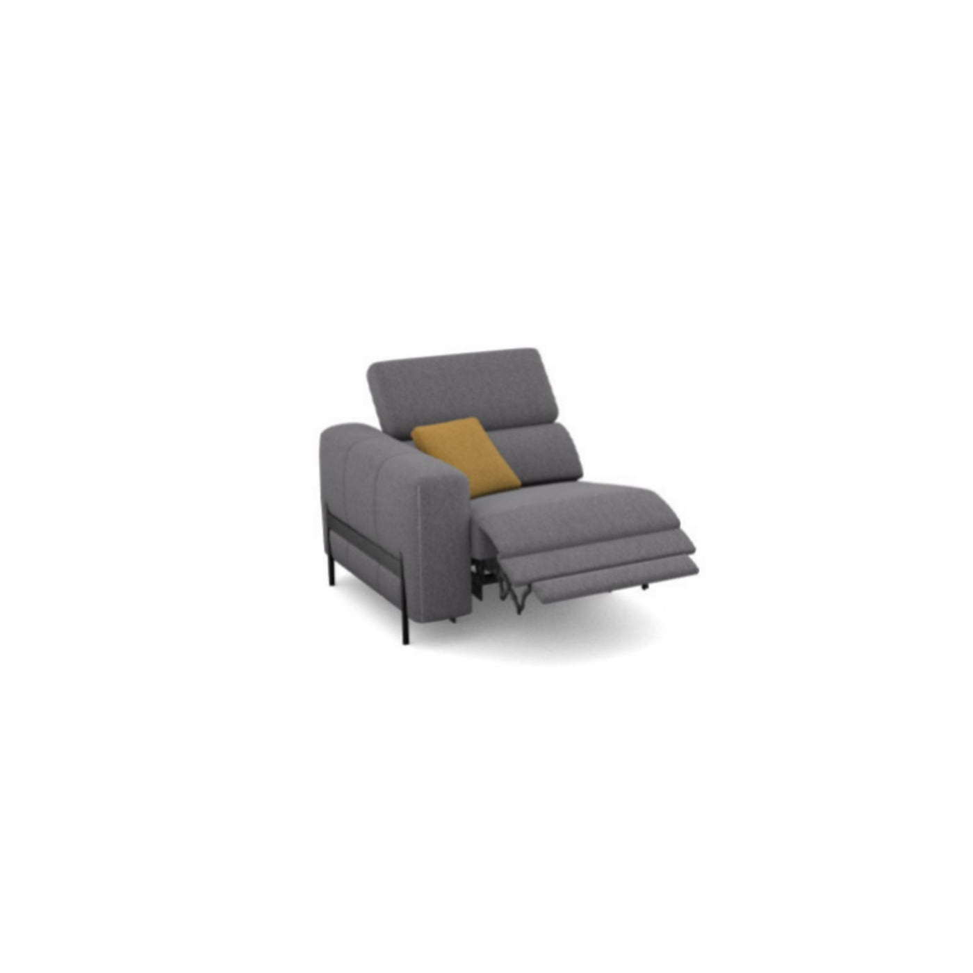 Salon d'angle modulaire Arkon — Gris chiné