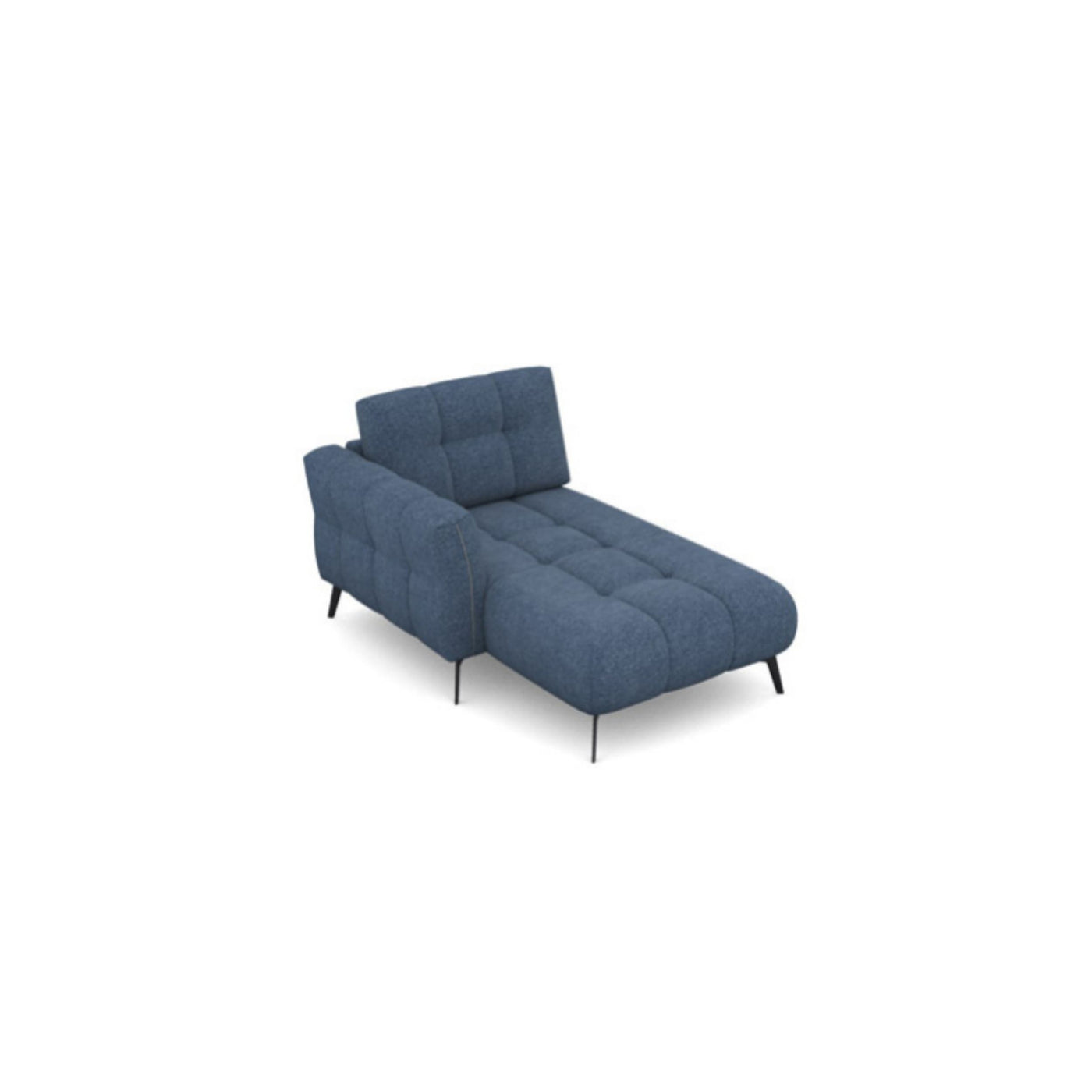 Salon d'angle modulaire Elmo — Bleu chiné