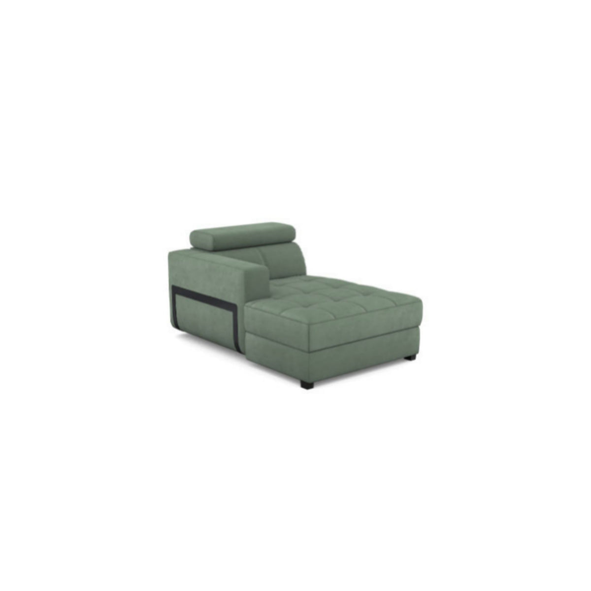 Salon d'angle modulaire Rezzo — Vert sauge