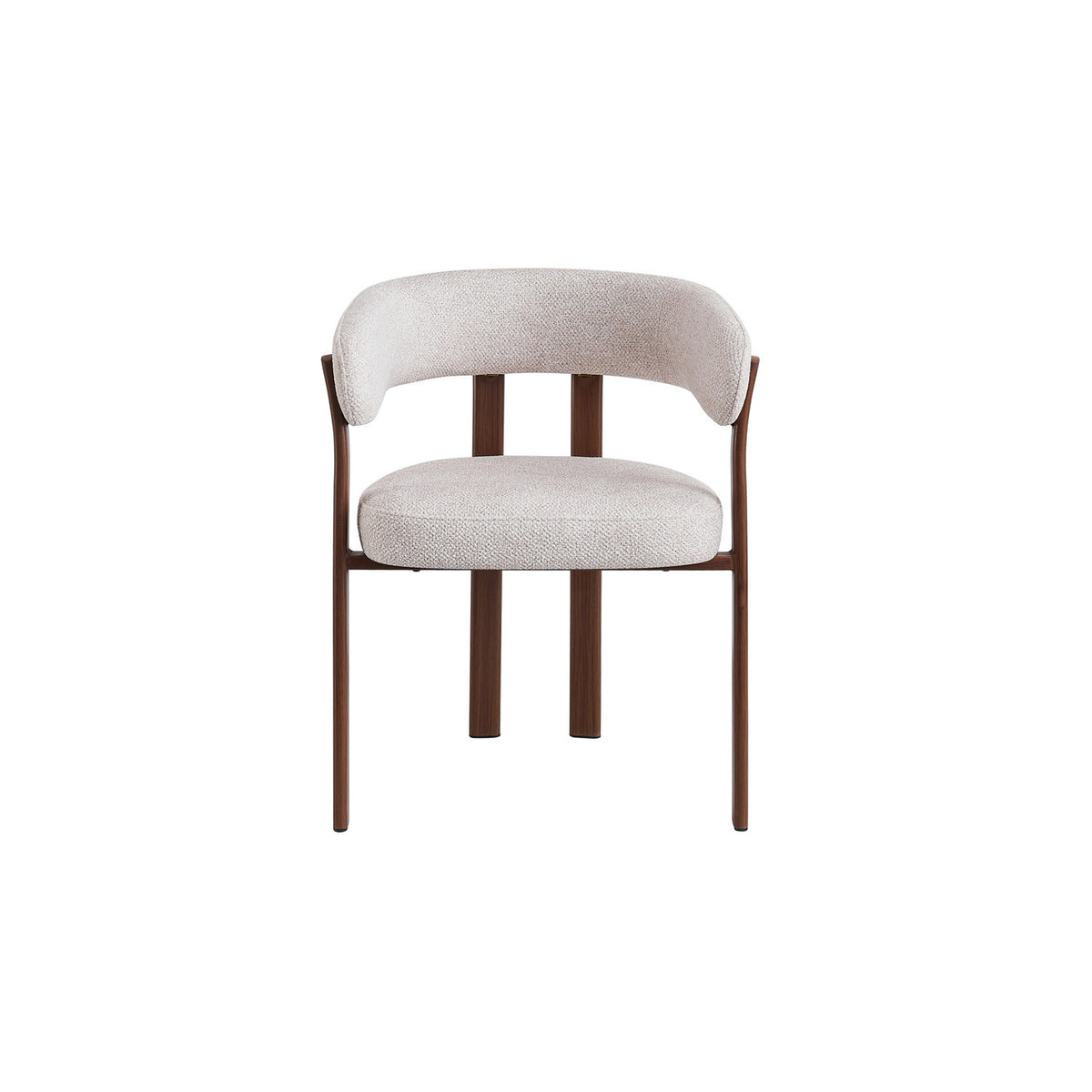 Chaise avec accoudoirs Julia — Tissu chiné