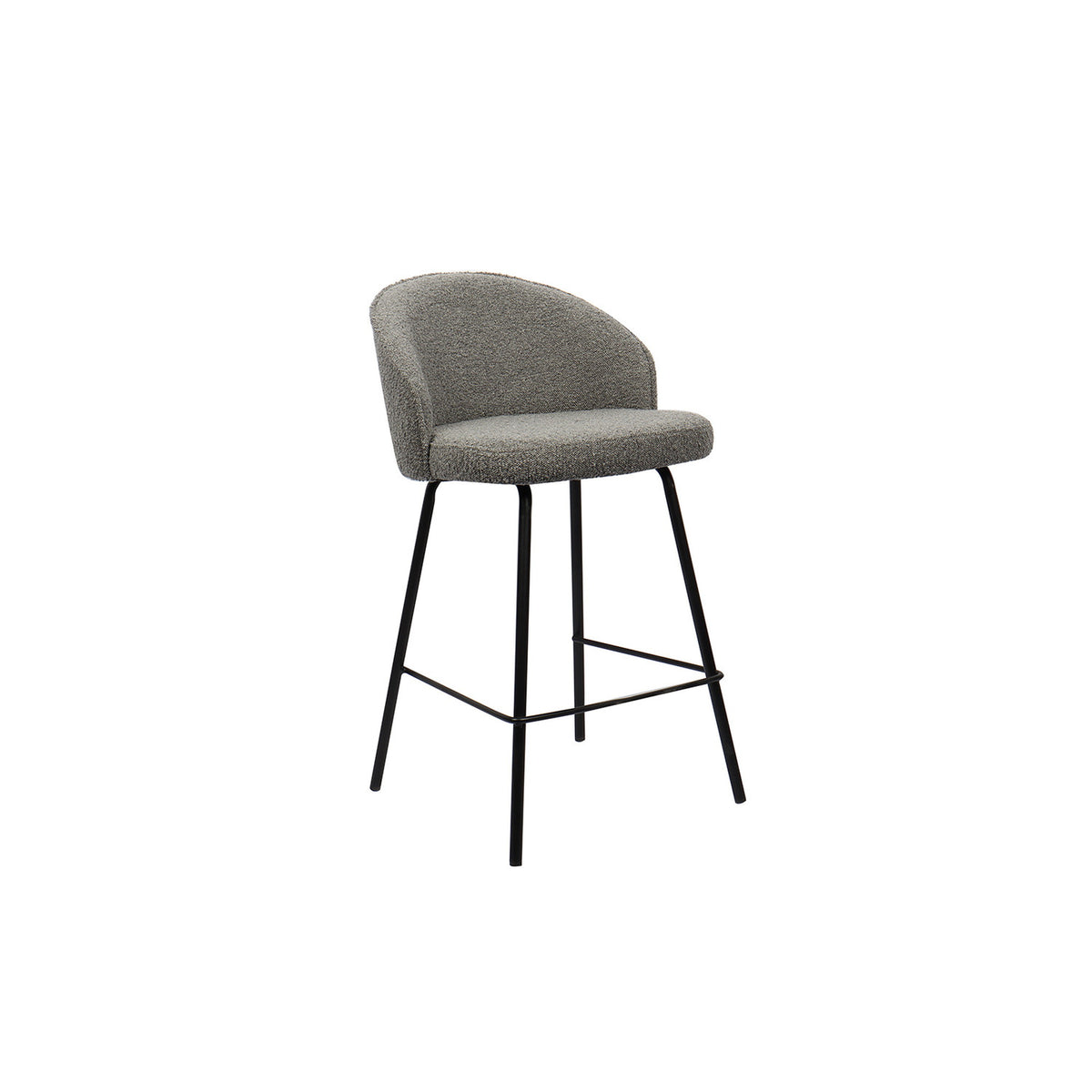 Chaise de comptoir June — Bouclé
