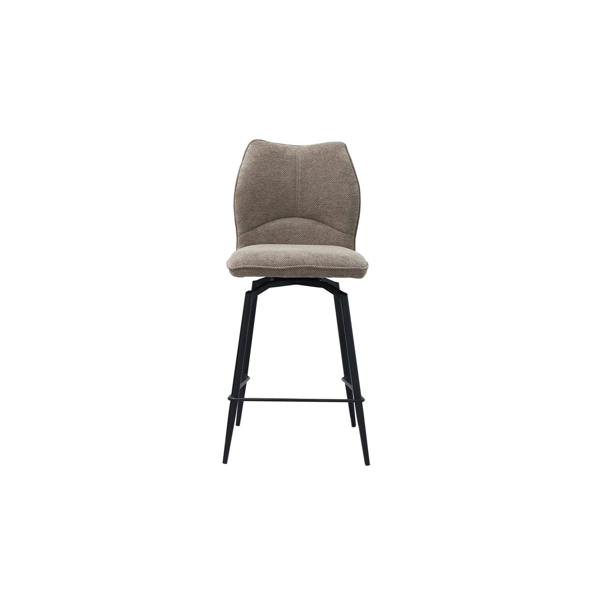 Chaise de comptoir Lara — Pivotante, tissu