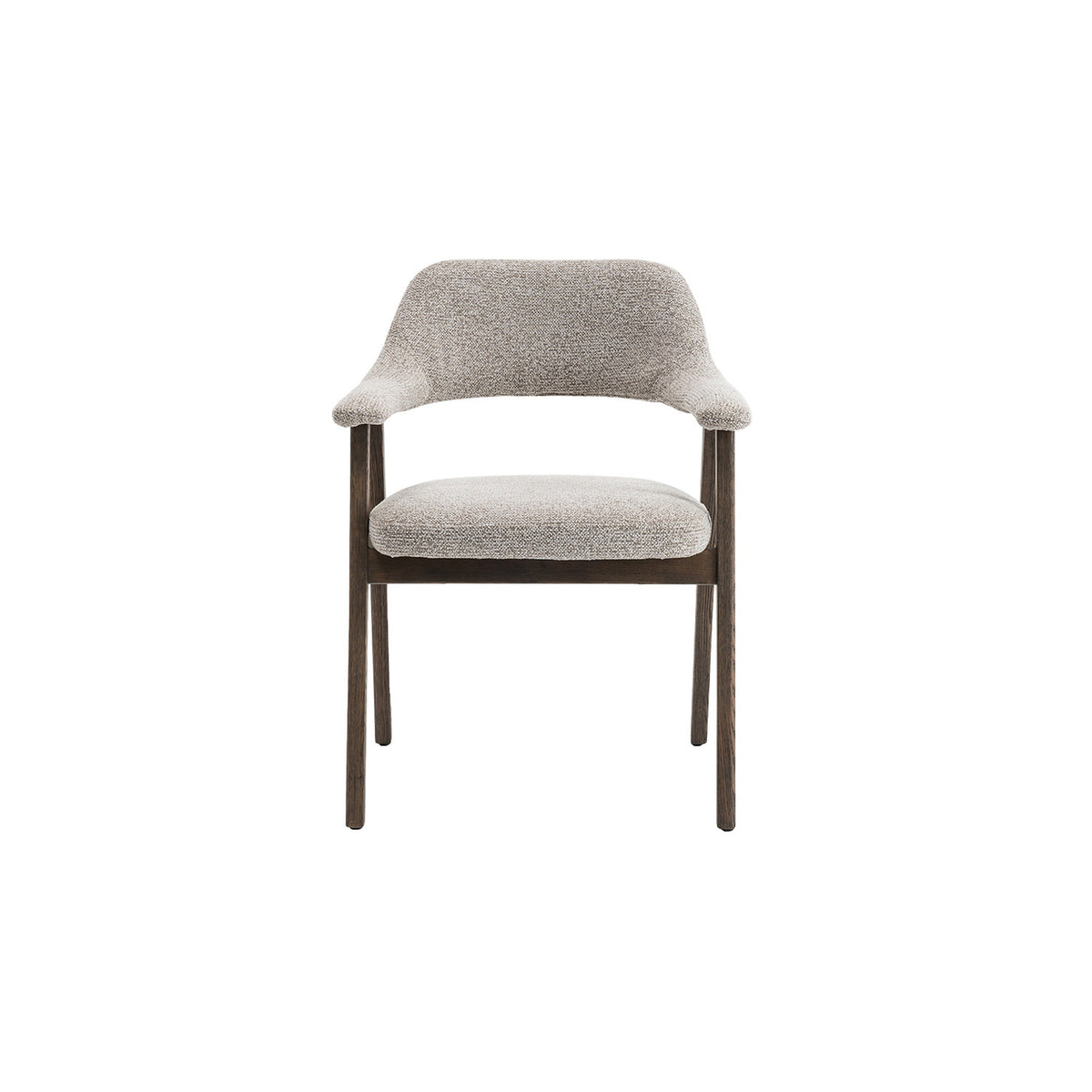 Chaise Coralie — Chêne massif et tissu