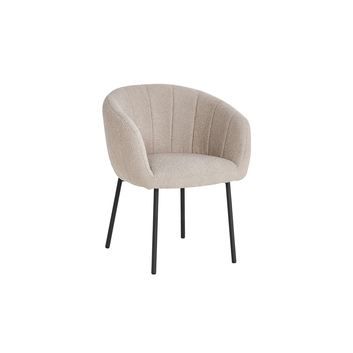 Chaise Sevilla — Tissu, bouclé ou corduroy
