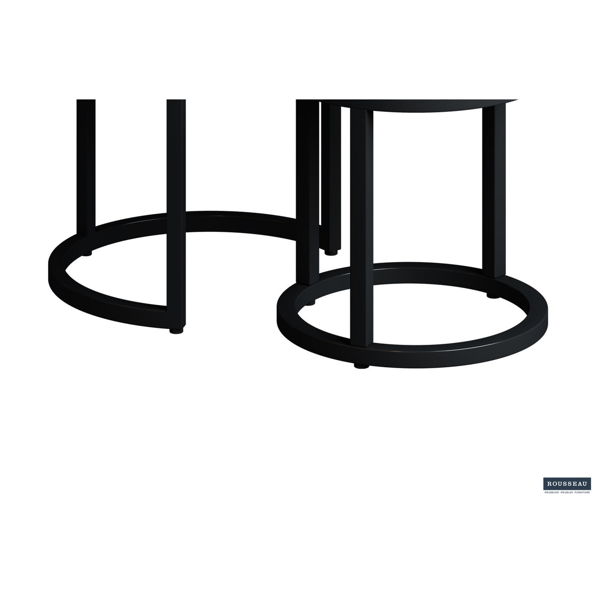 Table d'appoint Plano — Set de 3, bois de manguier