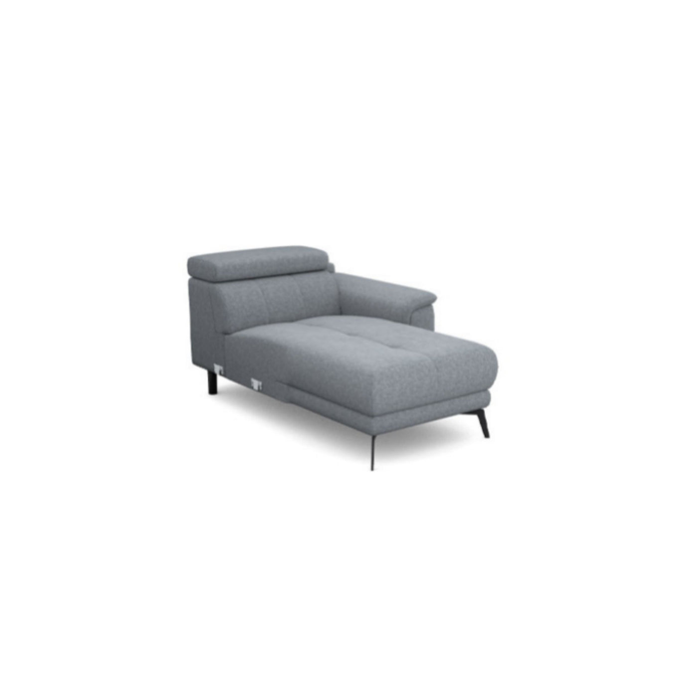 Salon d'angle modulaire Lenon — Gris clair chiné