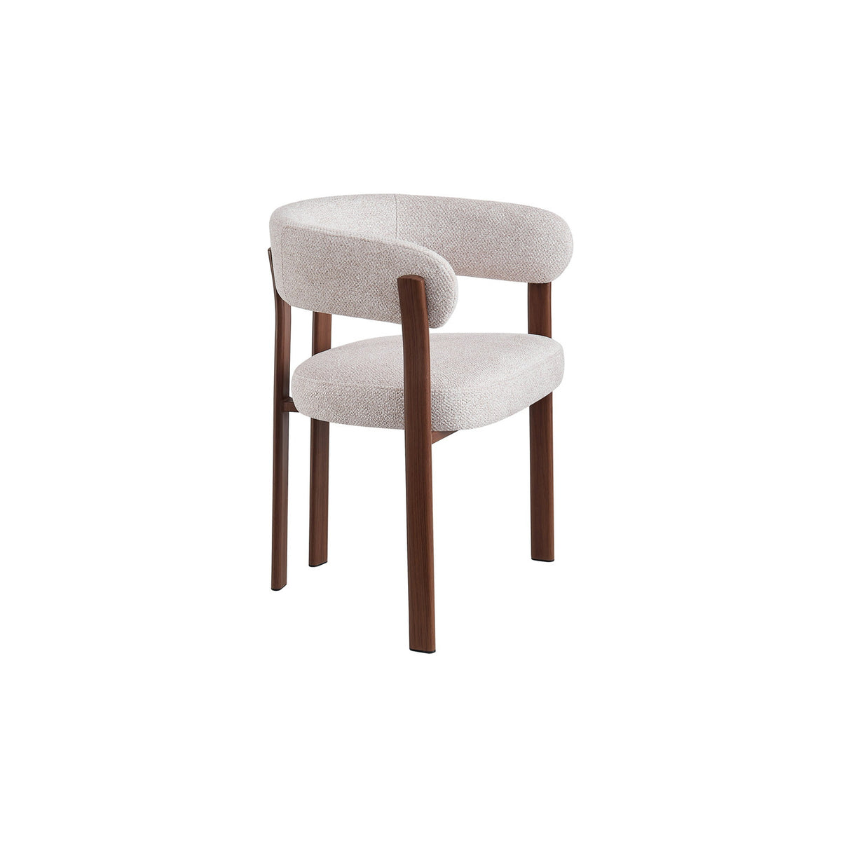 Chaise avec accoudoirs Julia — Tissu chiné