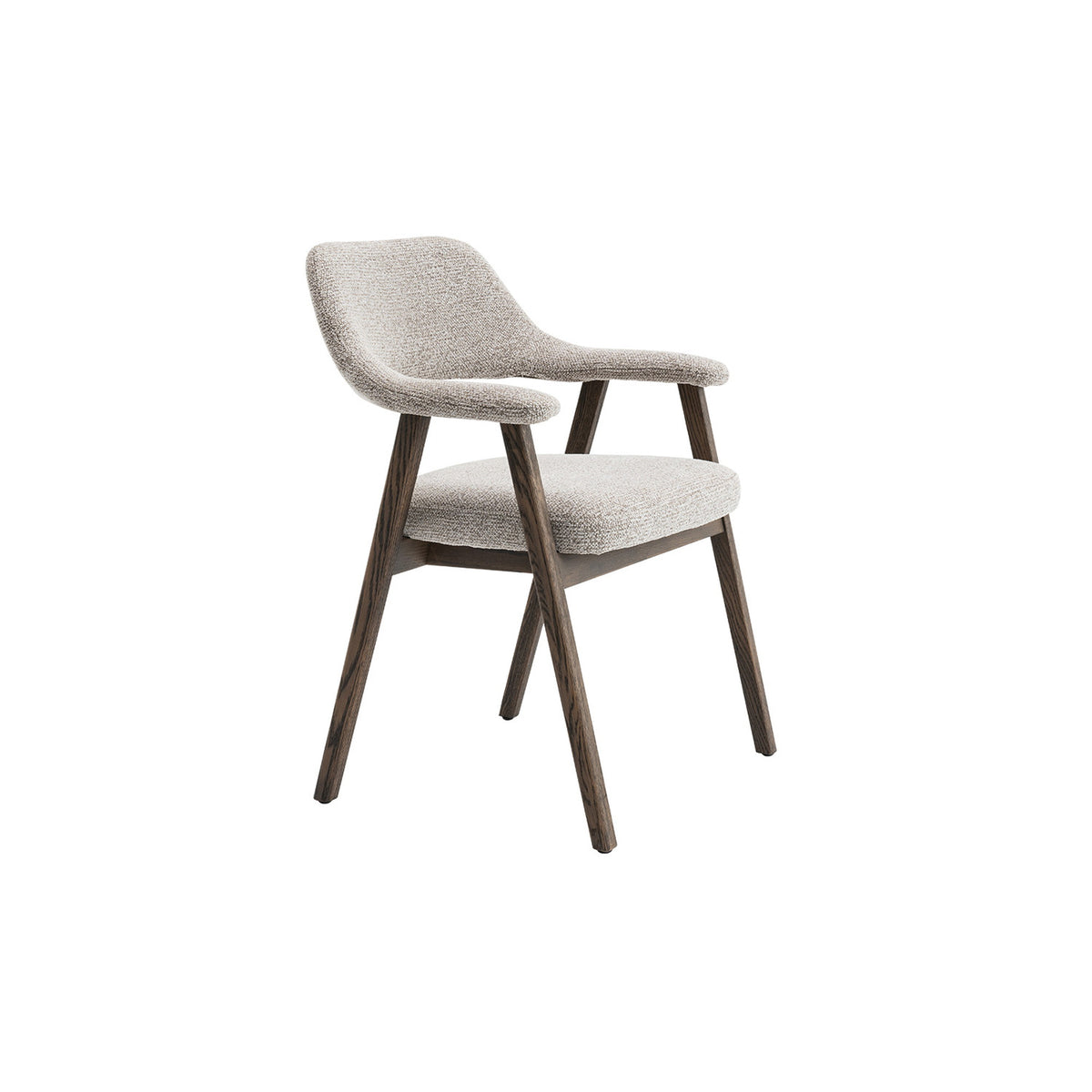 Chaise Coralie — Chêne massif et tissu