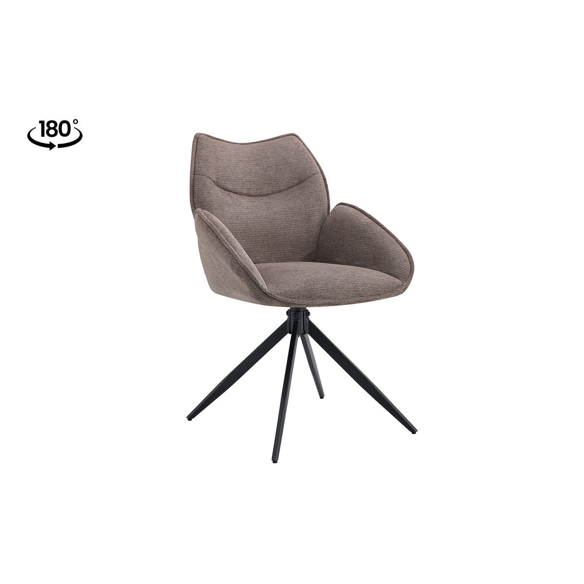 Chaise Mahi — Pivotante, avec accoudoirs