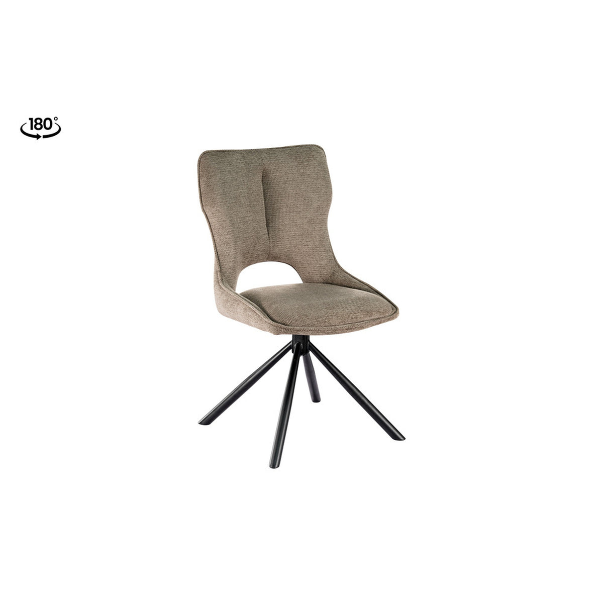 Chaise Mori — Tissu, pivotante