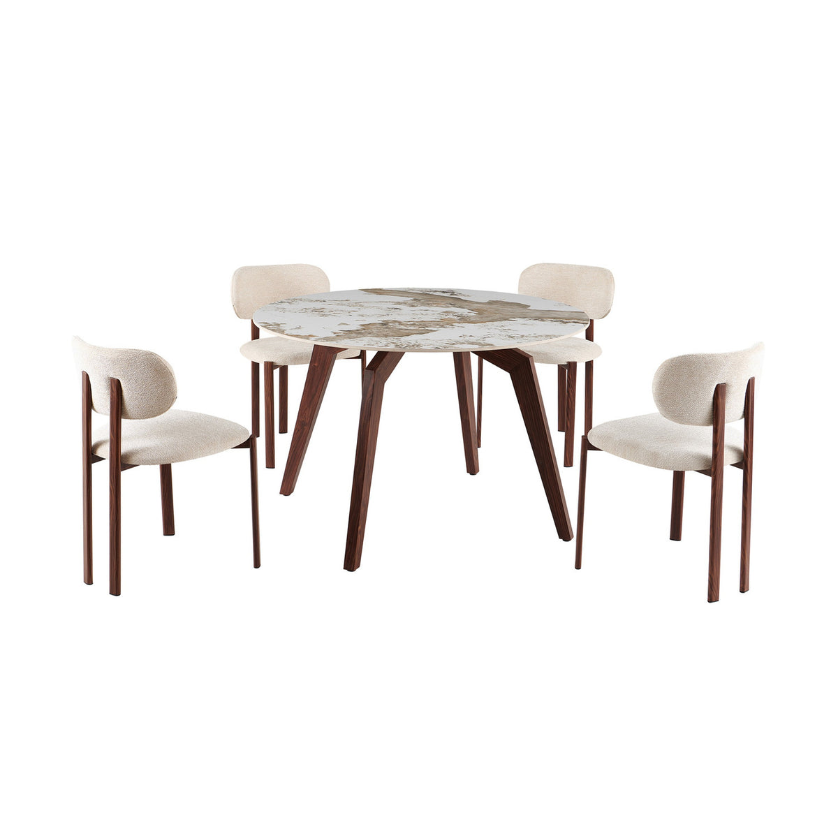 Table Alma — Pierre brillante Pandora beige