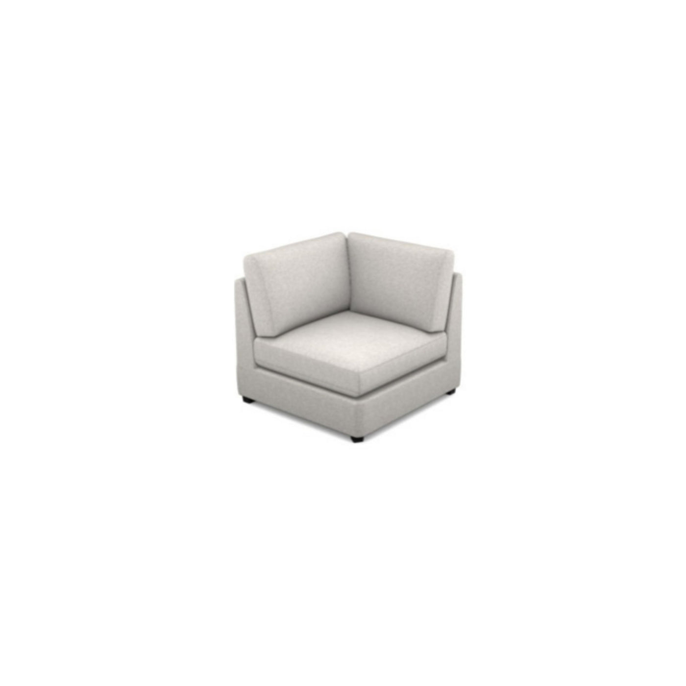 Salon d'angle modulaire Alano — Gris perle