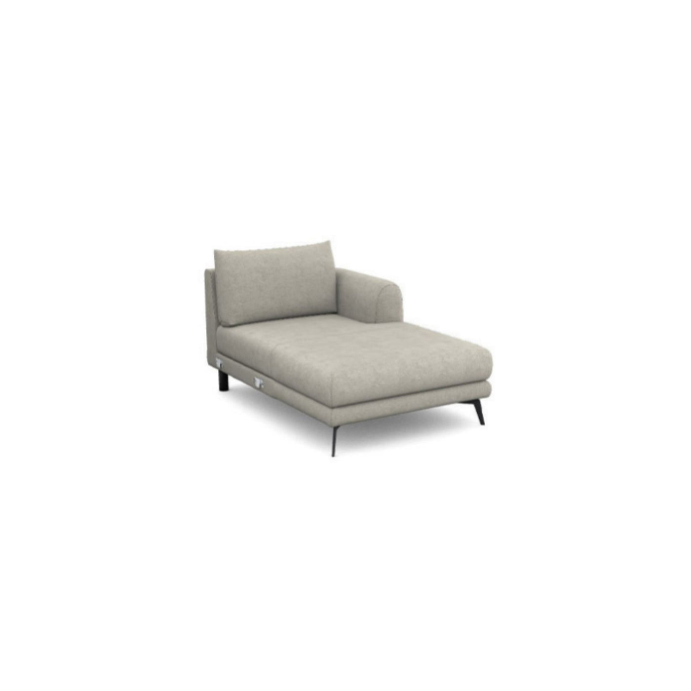 Salon d'angle modulaire Inferno — Gris clair