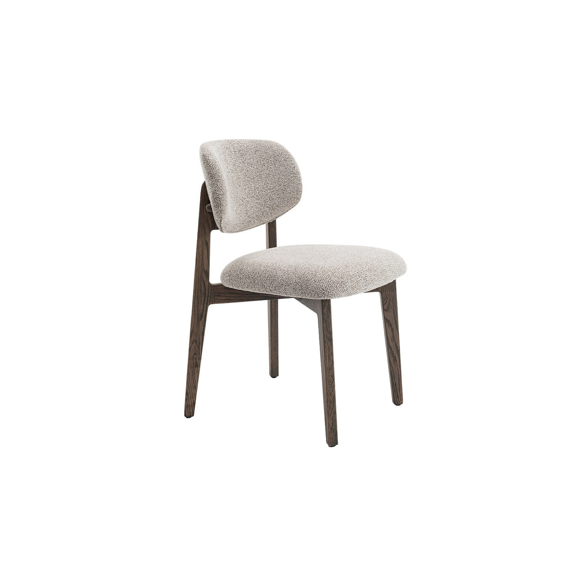 Chaise Carmen — Chêne massif et tissu