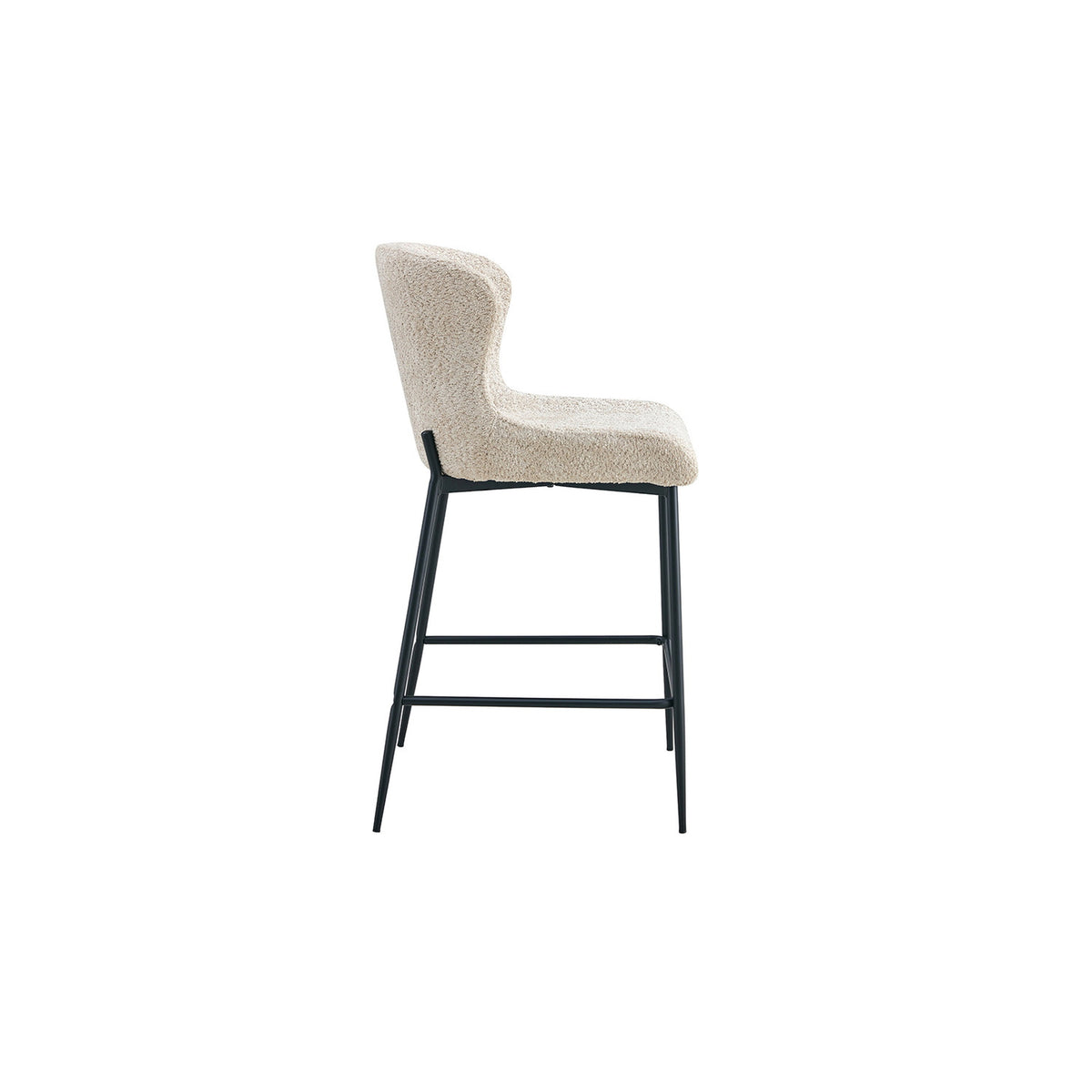 Chaise de comptoir Lisa — Bouclé