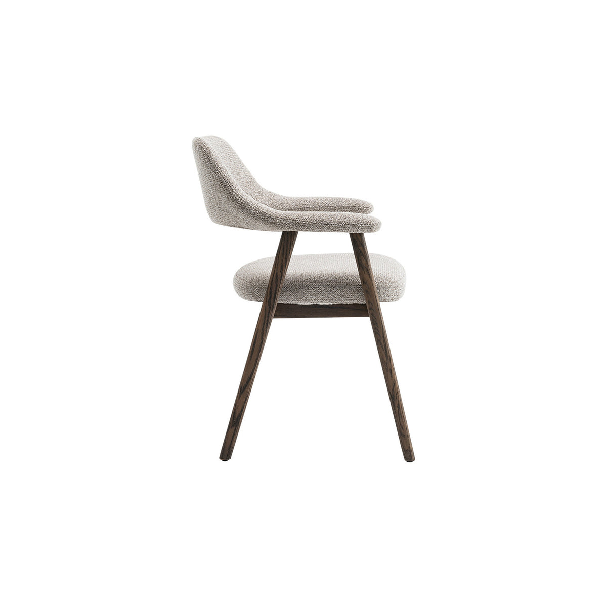 Chaise Coralie — Chêne massif et tissu