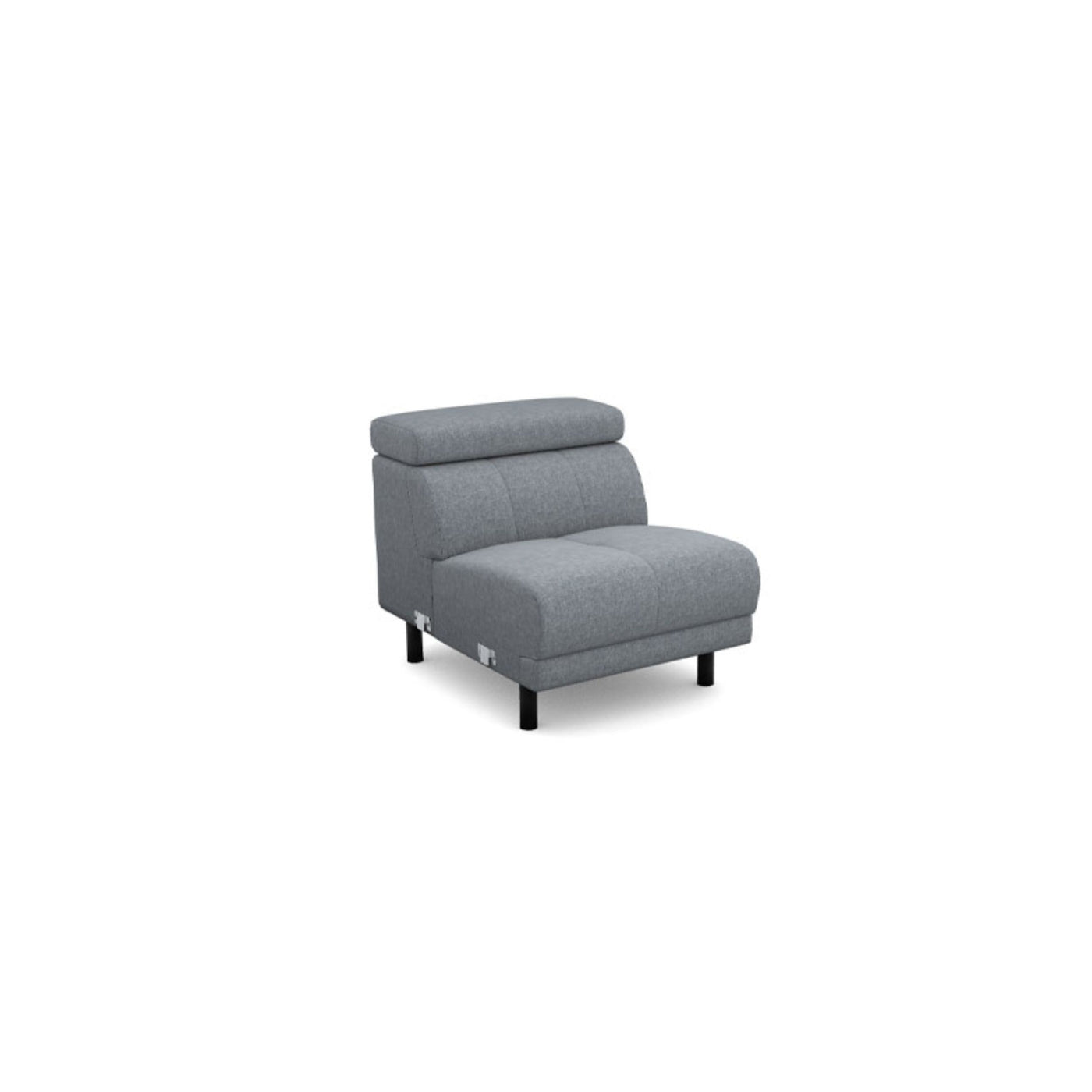 Salon d'angle modulaire Lenon — Gris clair chiné