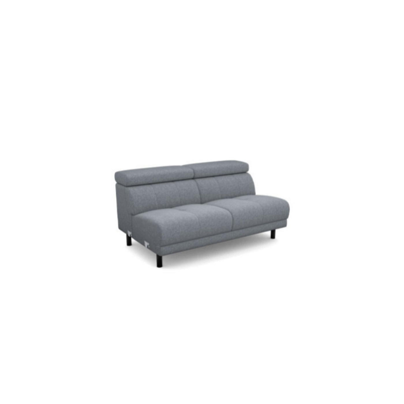 Salon d'angle modulaire Lenon — Gris clair chiné