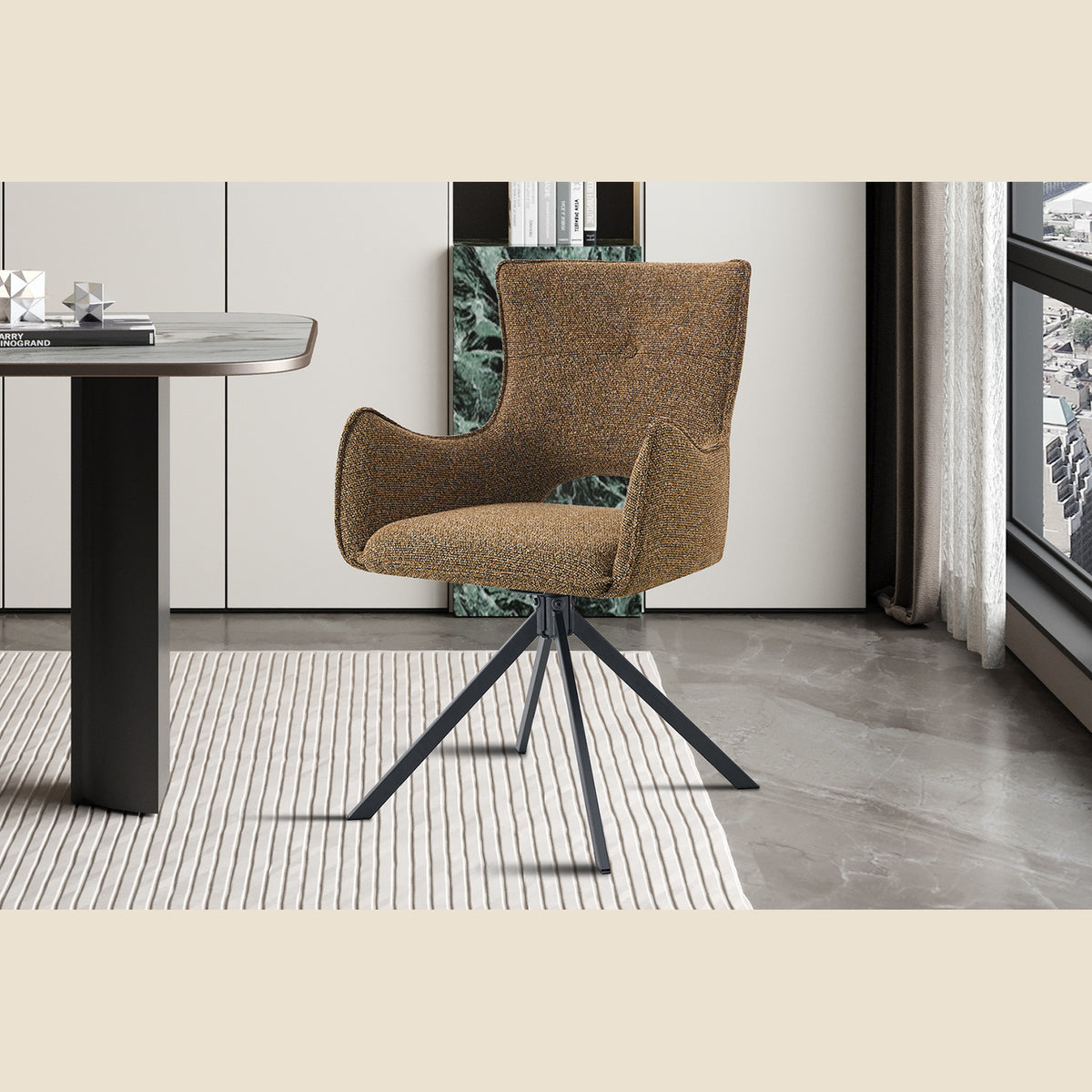 Chaise Billy pivotante — Tissu