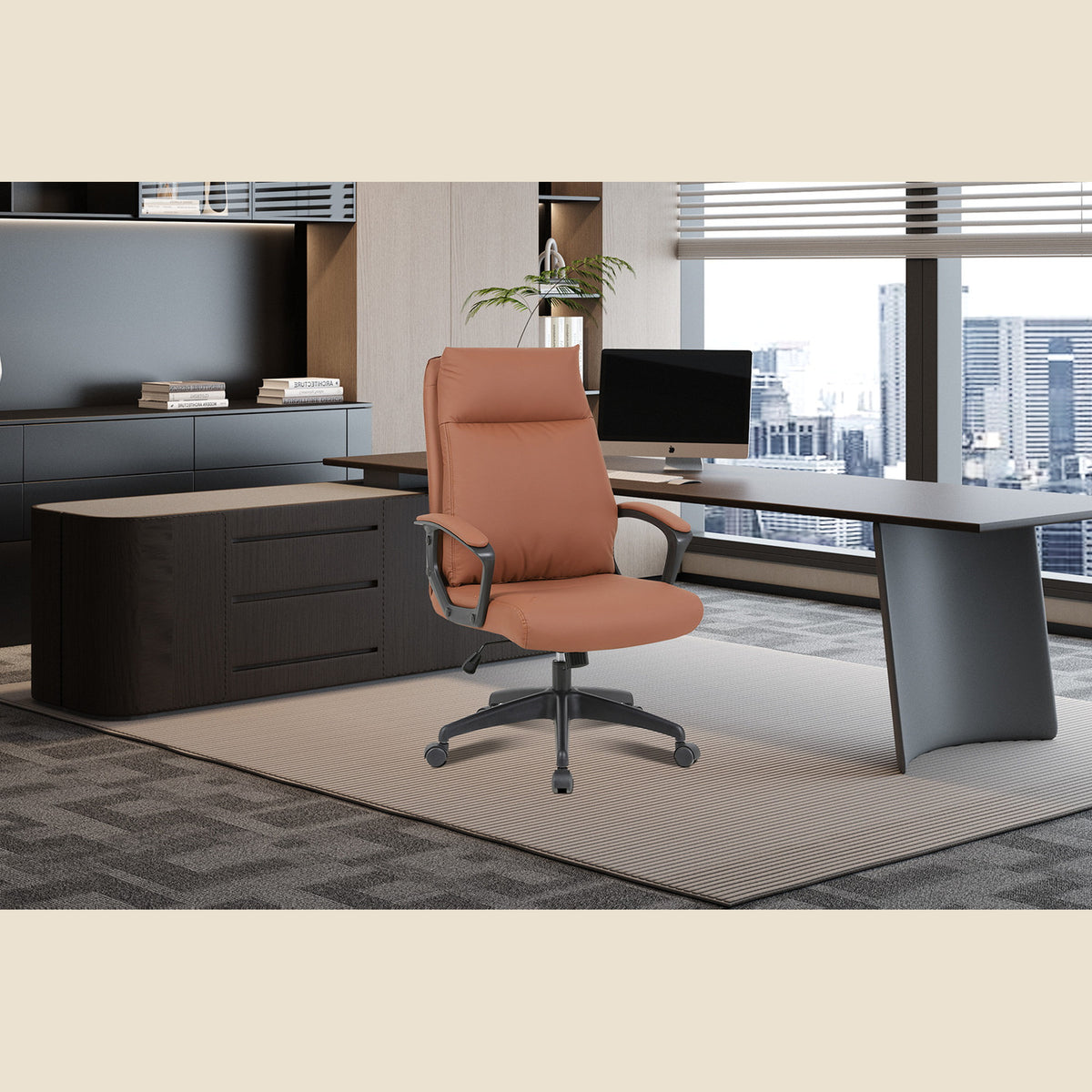 Chaise de bureau Samuel — Simili cuir