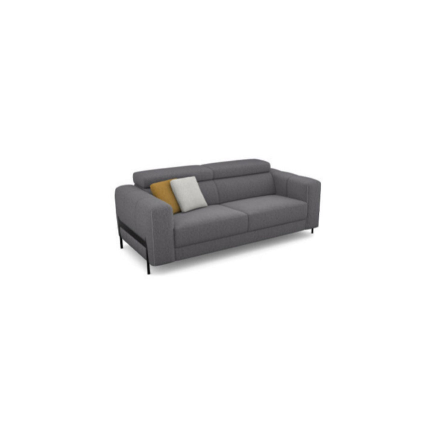 Salon d'angle modulaire Arkon — Gris chiné