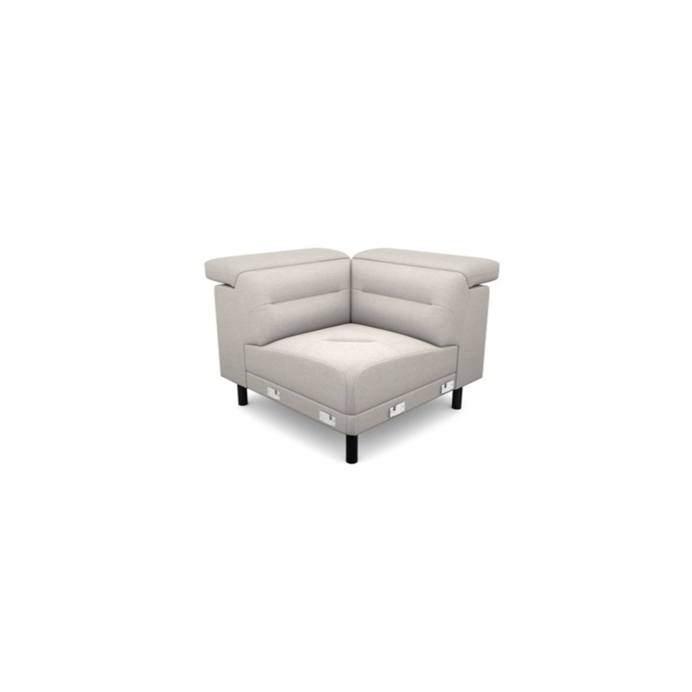 Salon d'angle modulaire Belti — Gris clair