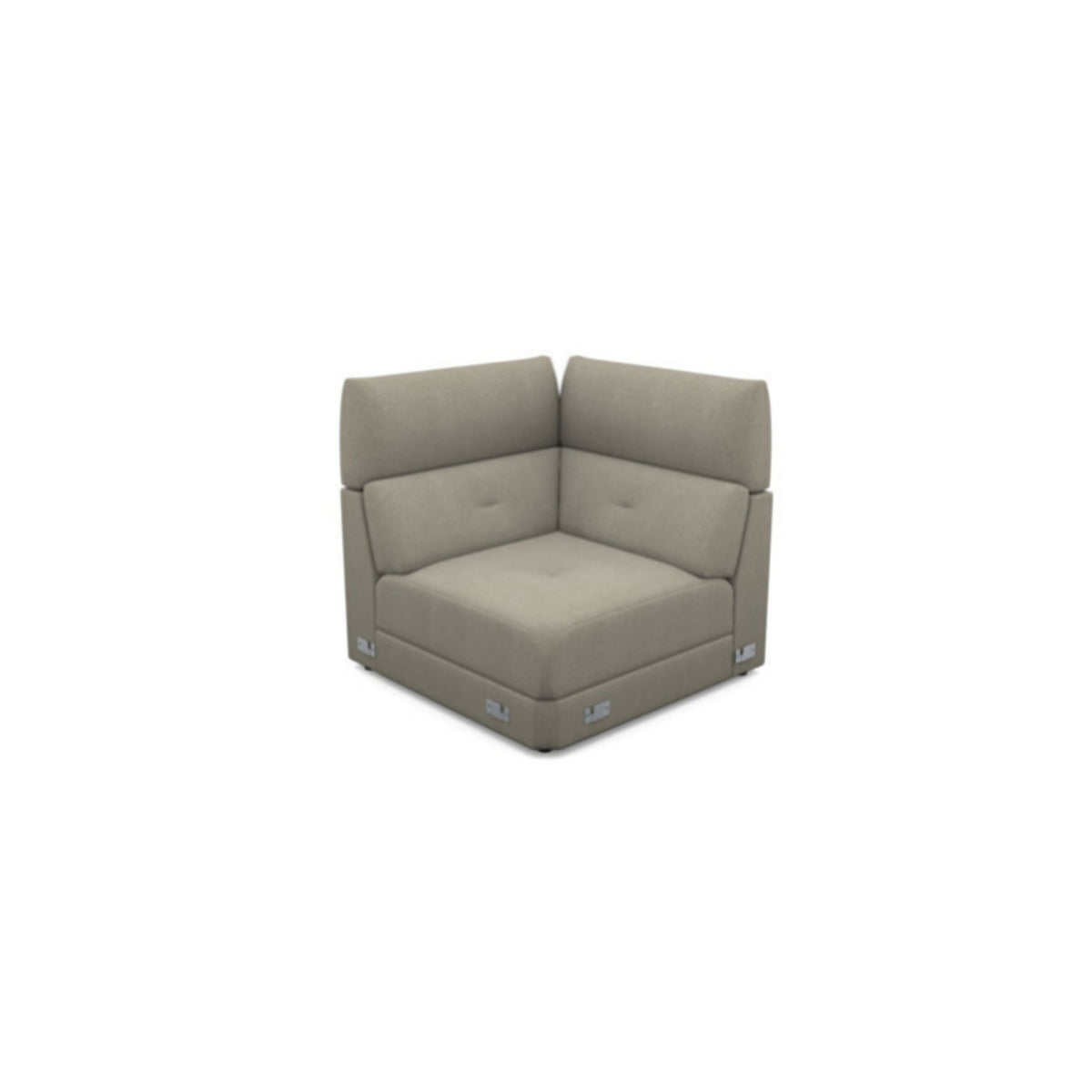 Salon d'angle modulaire Gordon — Beige taupe