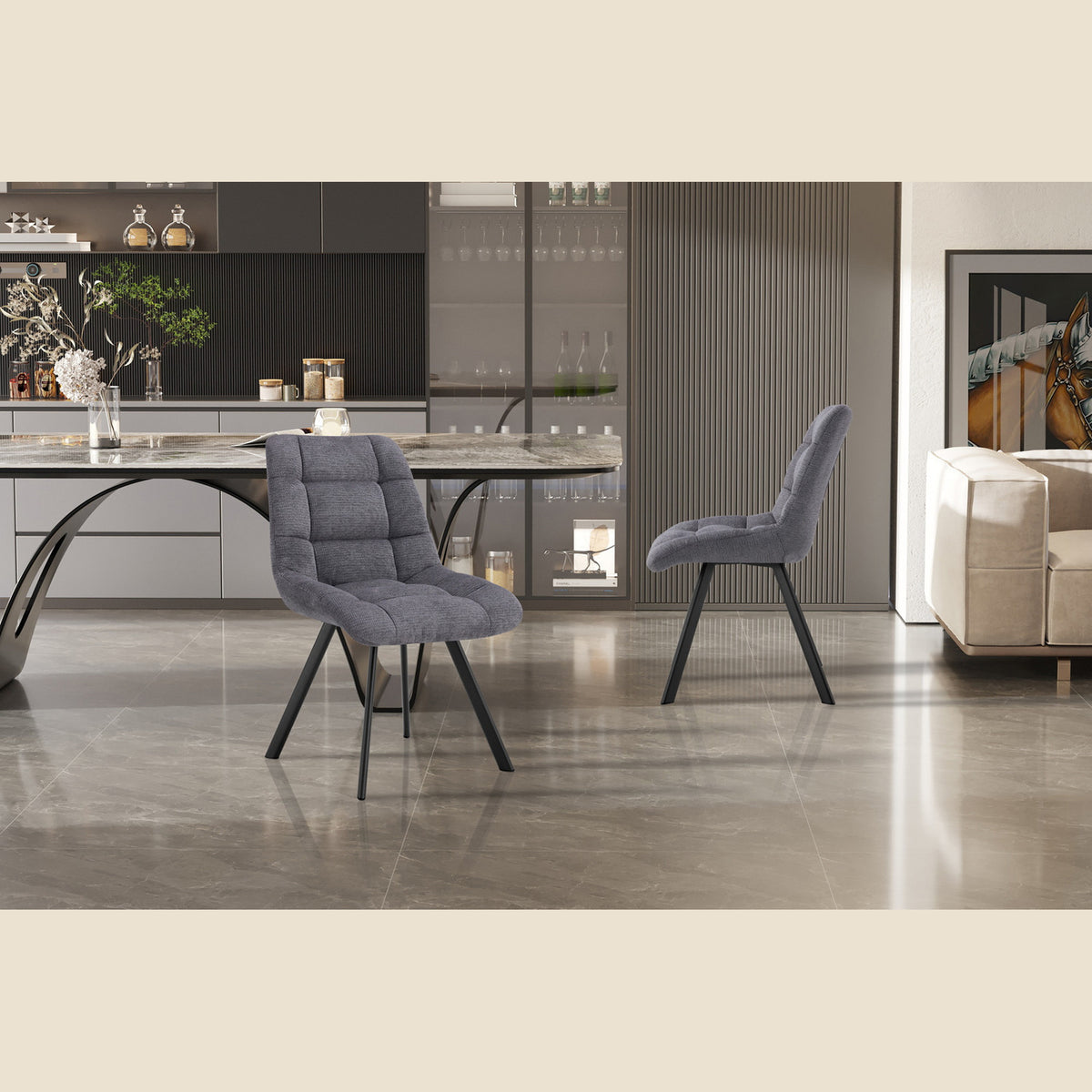 Chaise Lizzy — Tissu