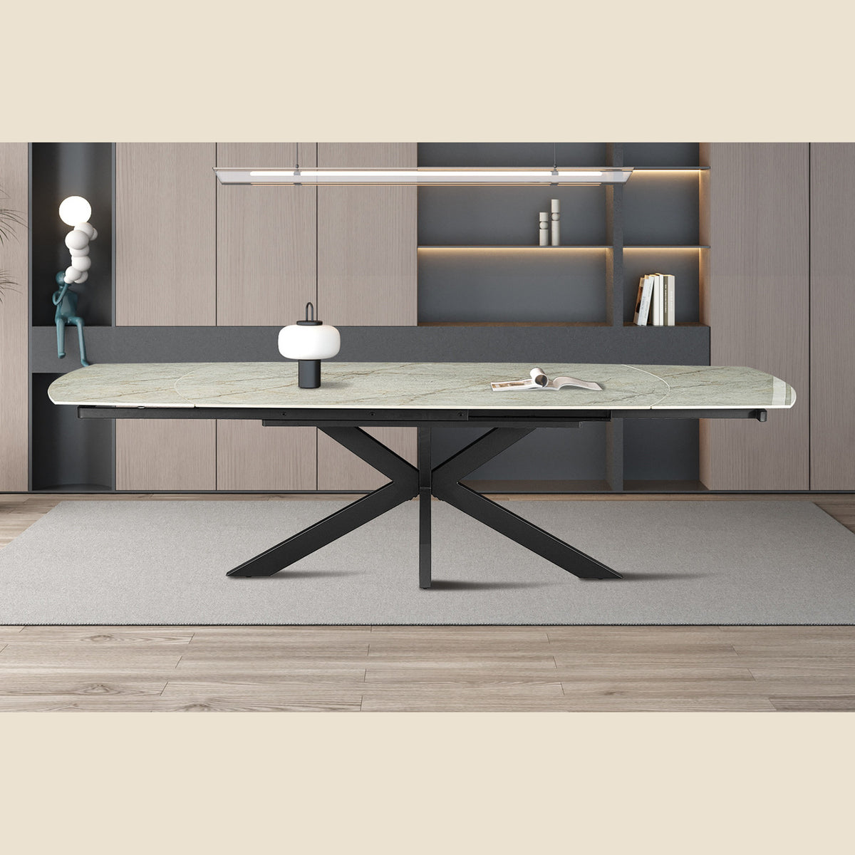 Table extensible Ares — 160-240 cm, ovale danoise