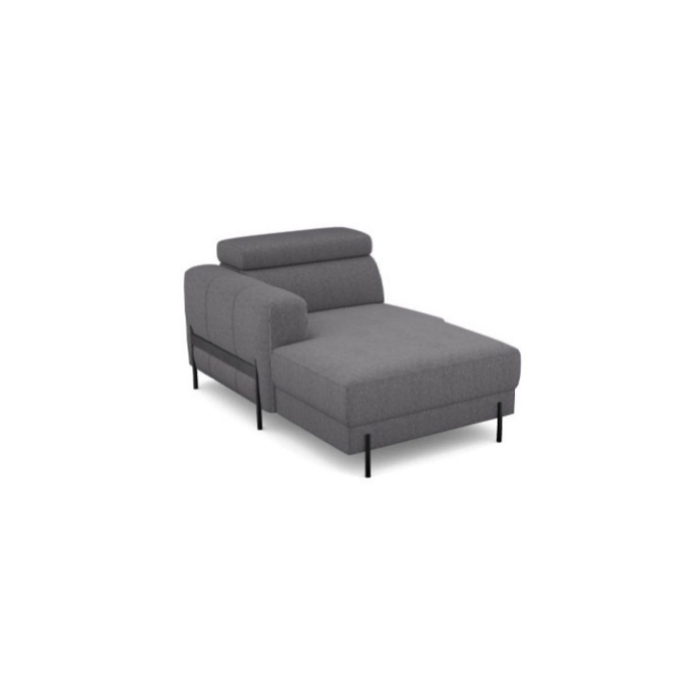 Salon d'angle modulaire Arkon — Gris chiné