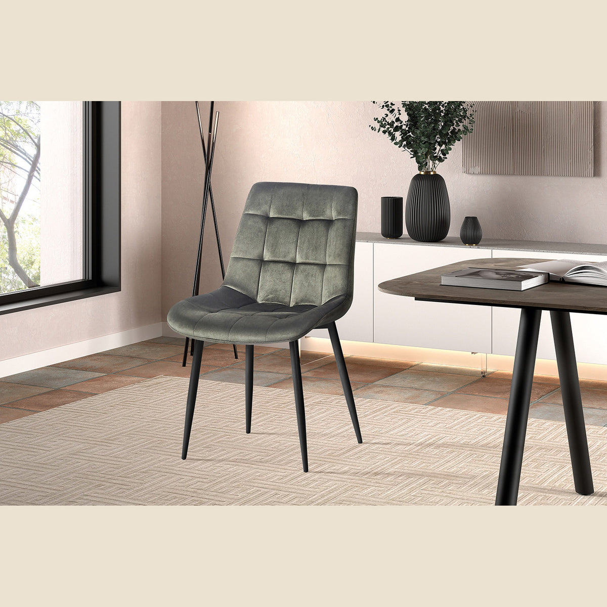 Chaise Juta — Velours