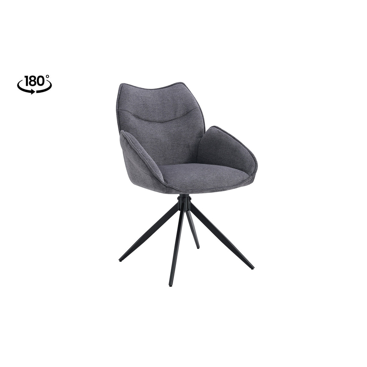 Chaise Mahi — Pivotante, avec accoudoirs