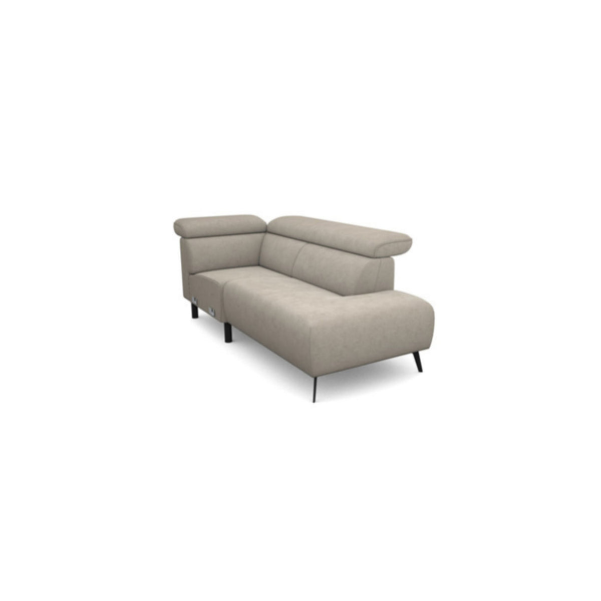Salon d'angle modulaire Rimo — Beige chiné