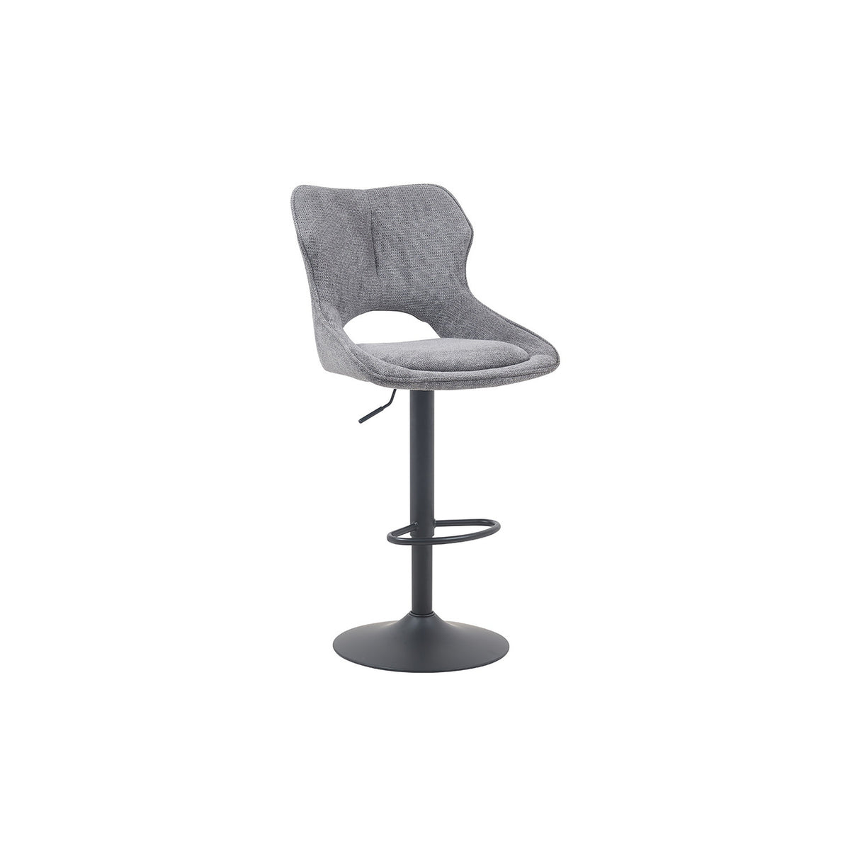 Chaise de bar Mori — Tissu, hauteur réglable