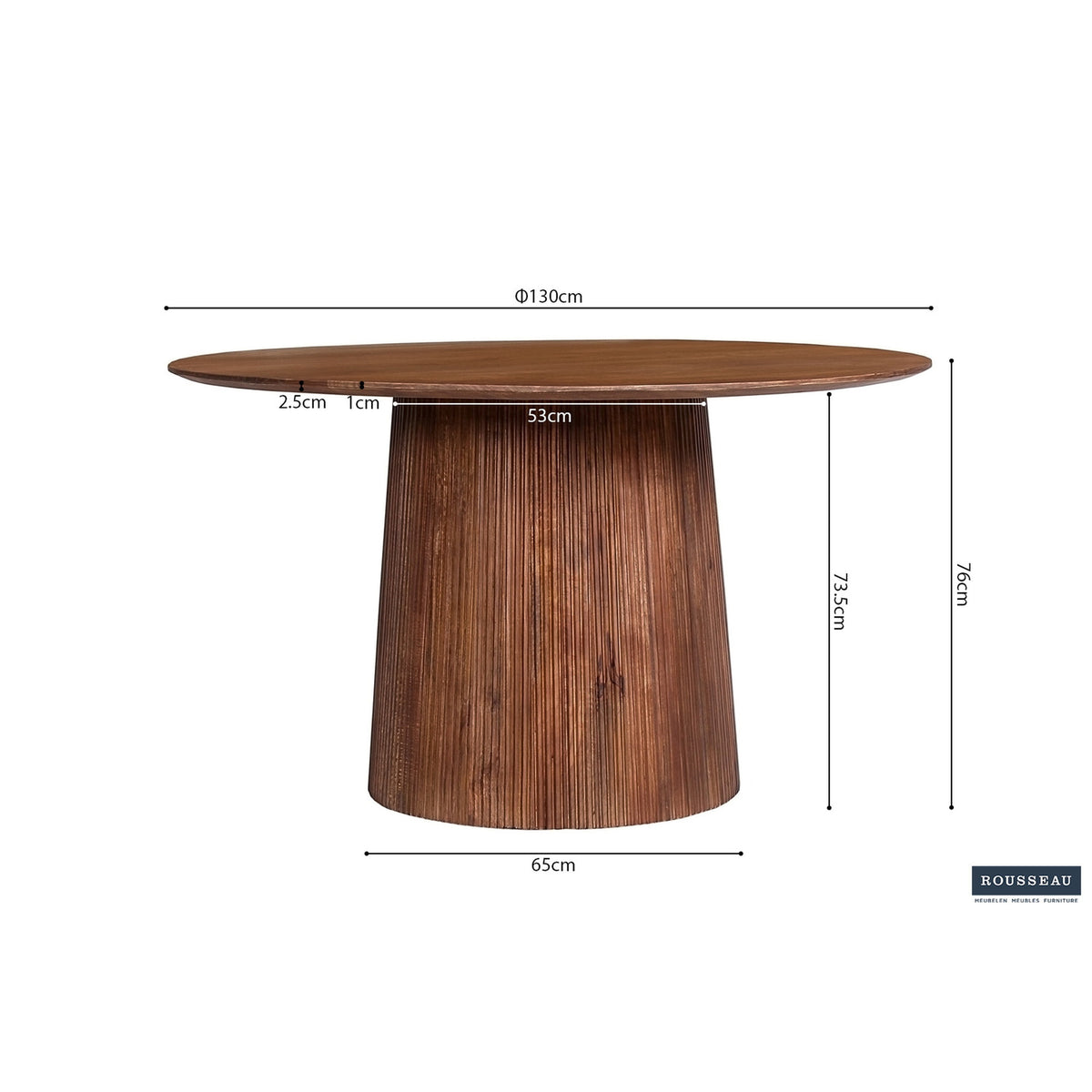 Table Miguel — Bois de manguier