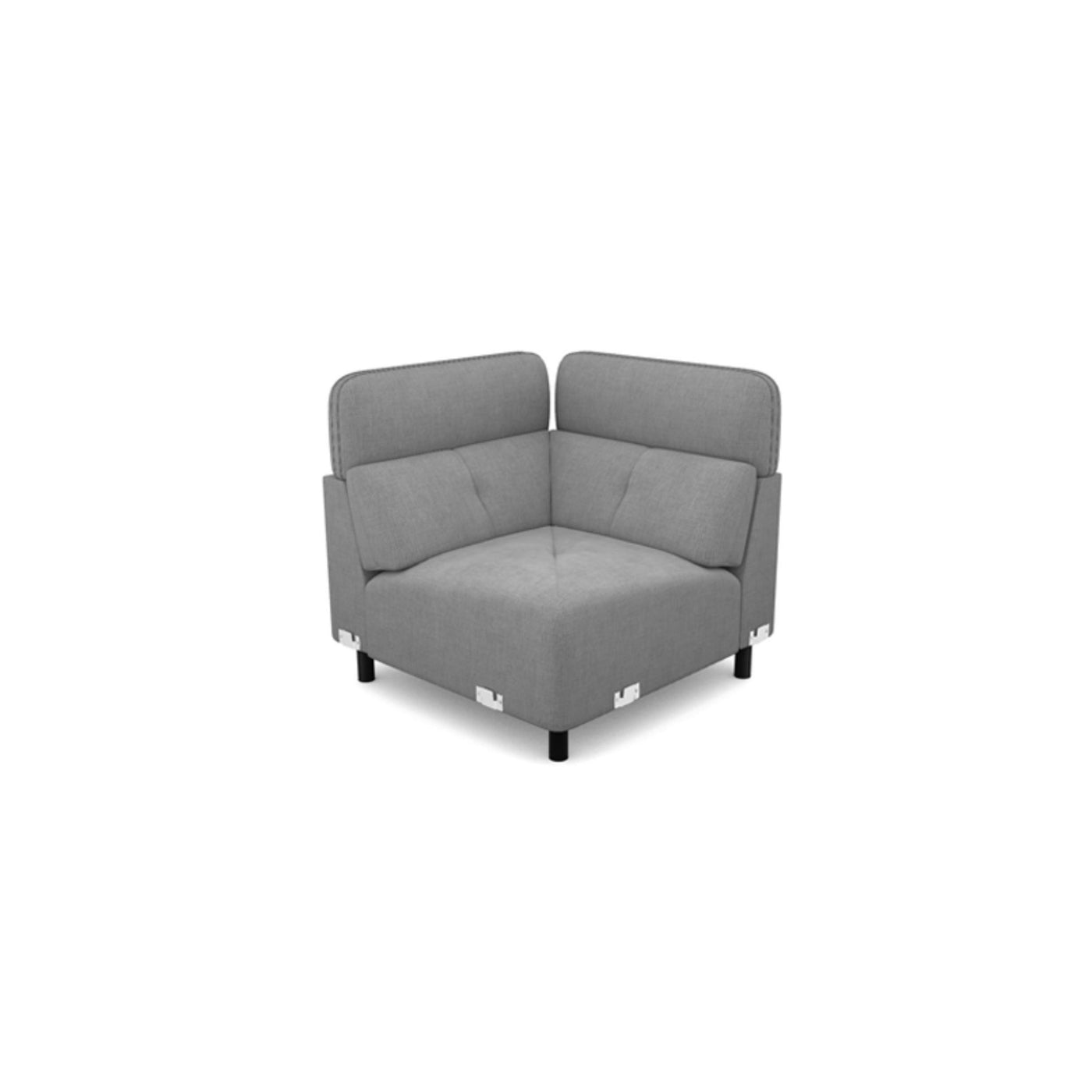 Salon d'angle modulaire Bolt — Gris clair chiné