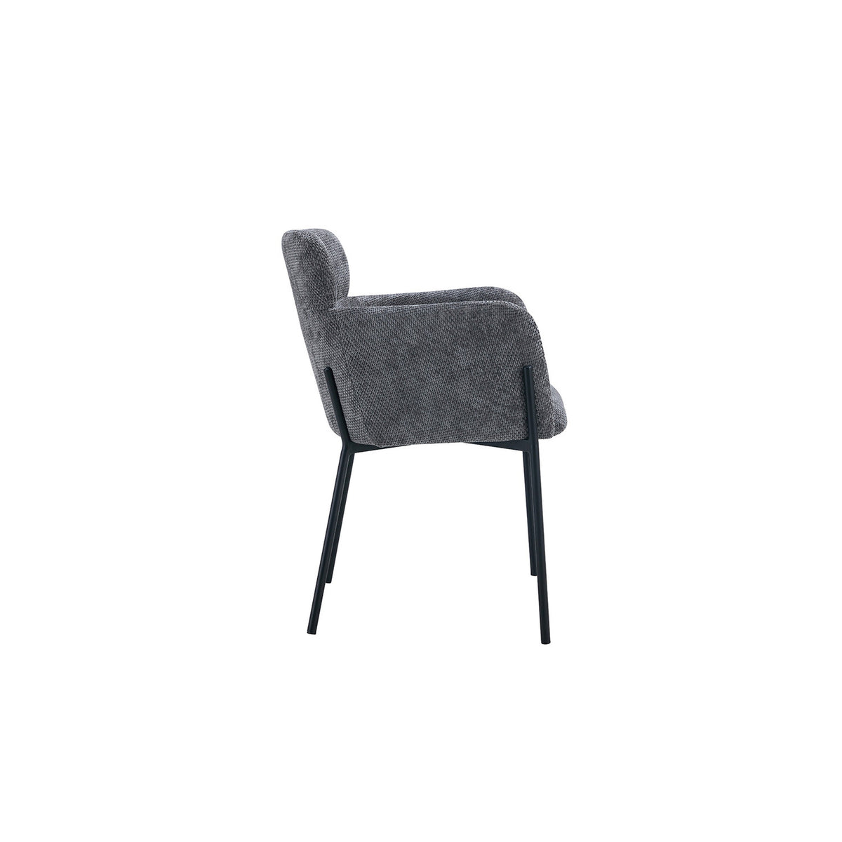 Chaise Naomi — Tissu, avec accoudoirs