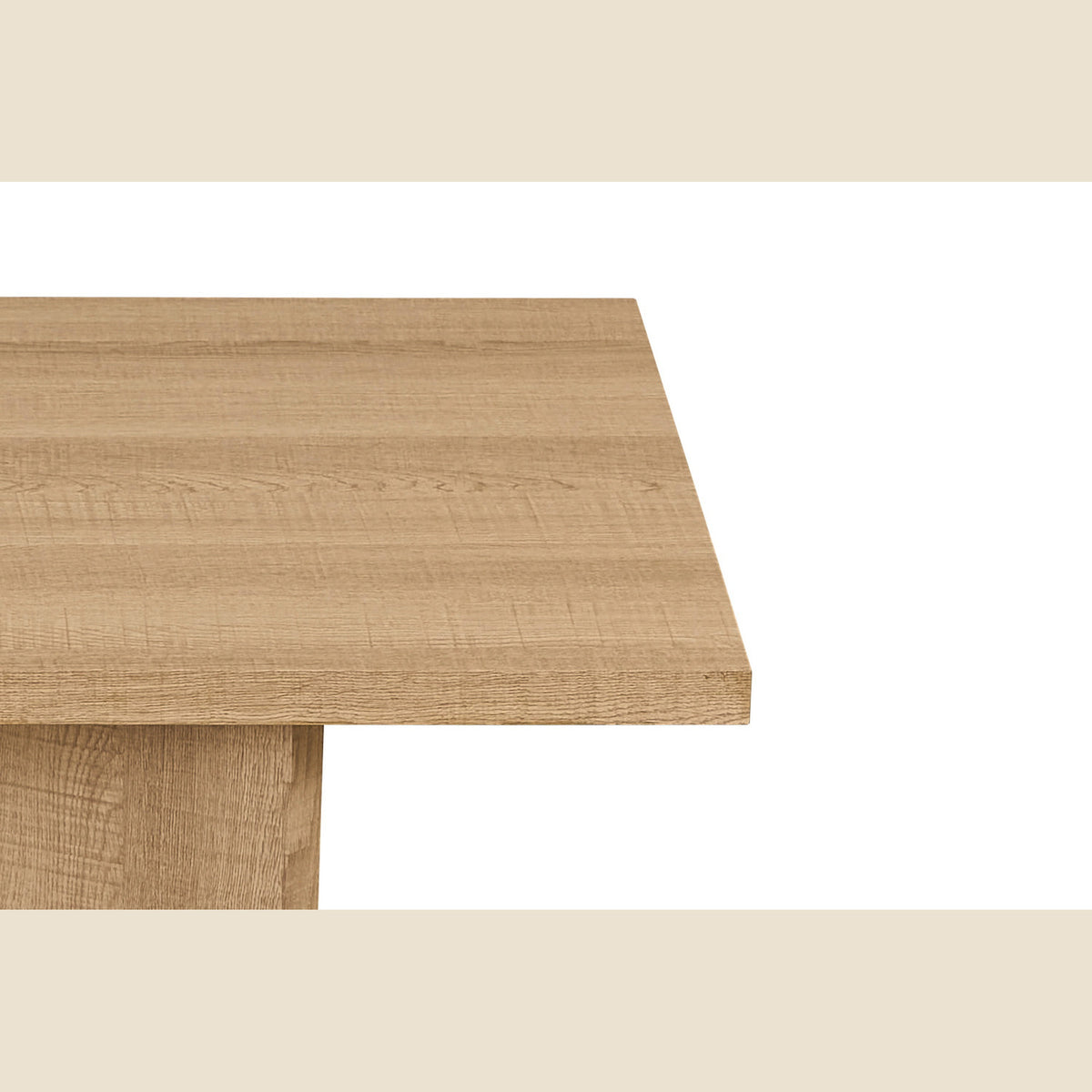 Table basse Litar — Effet travertin ou chêne