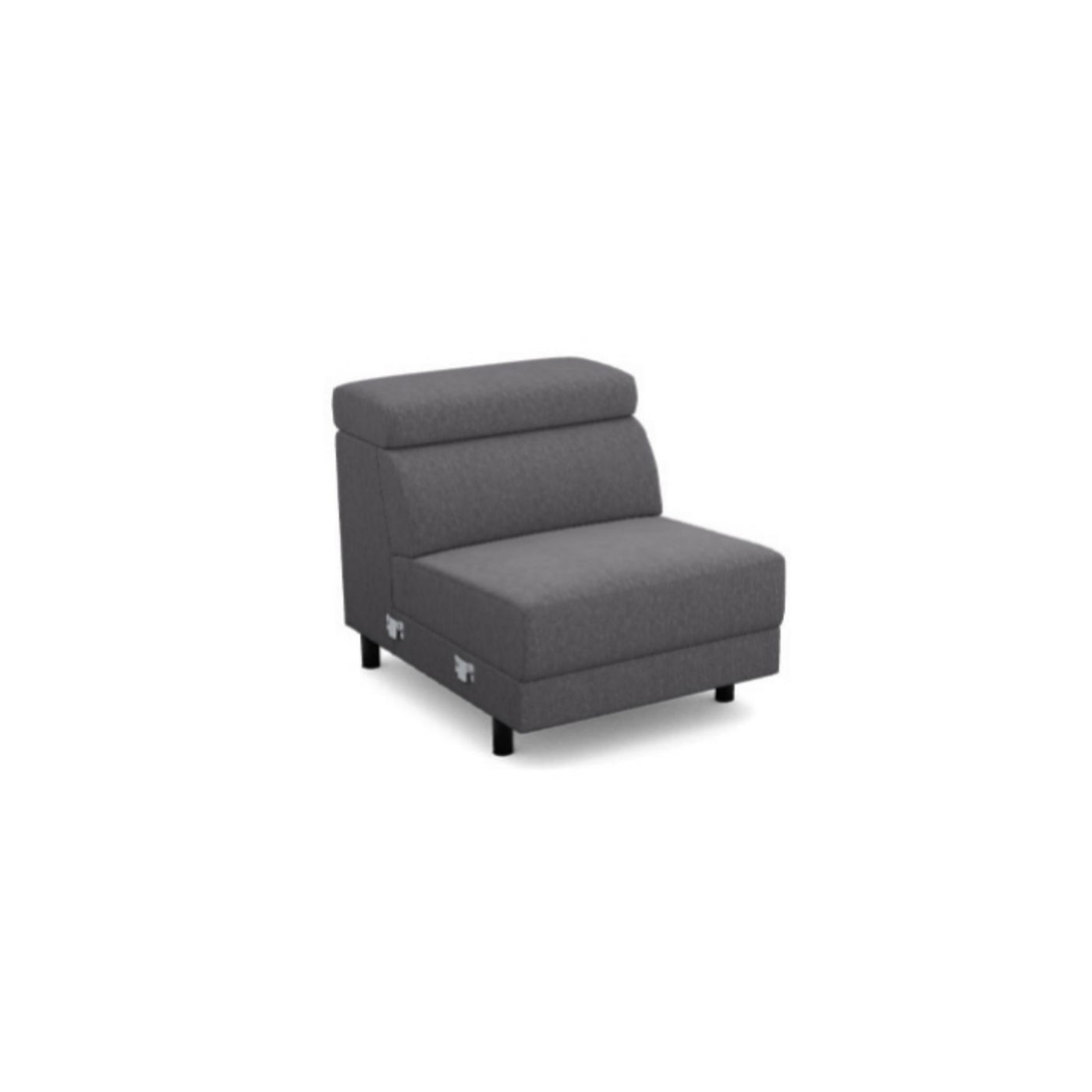 Salon d'angle modulaire Arkon — Gris chiné