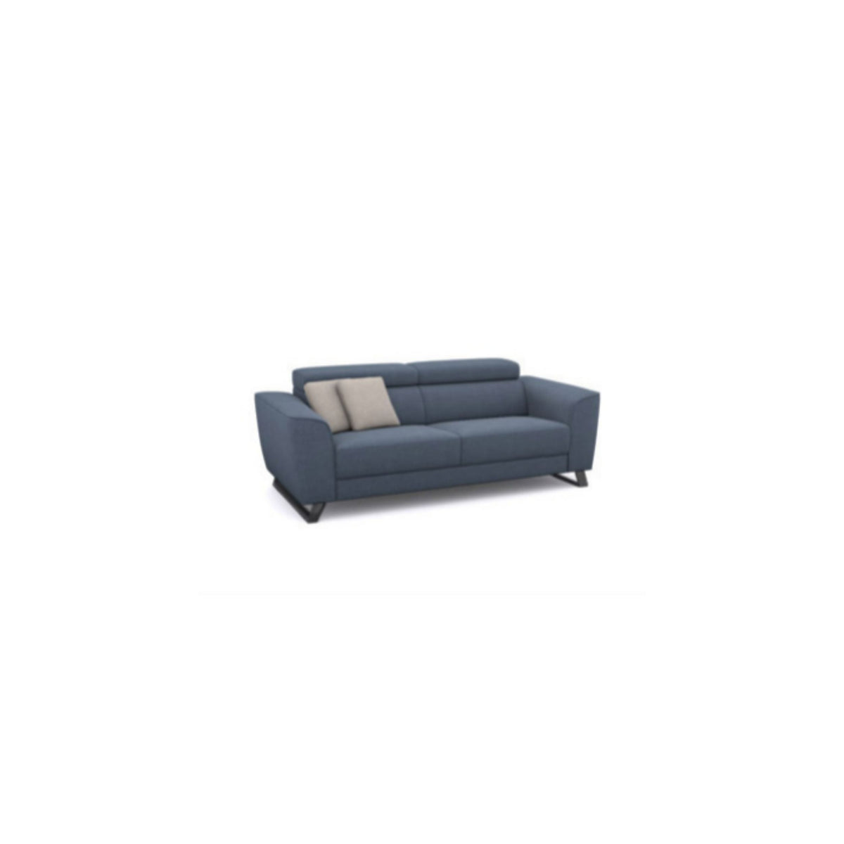 Canapé droit Milton — Gris clair chiné